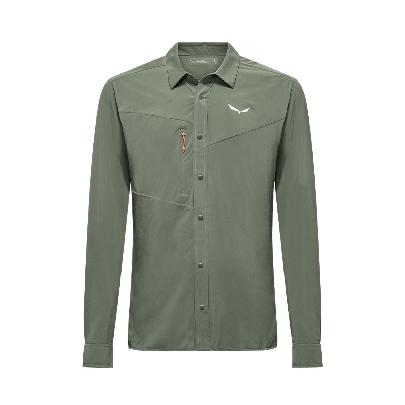 Рубашка мужская Salewa PUEZ L/S M SHIRT Faded Green