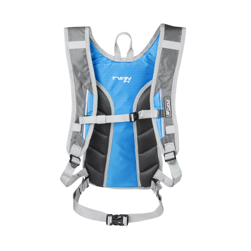 Рюкзак велосипедный backpack FORCE TWIN 14l, Grey/Blue