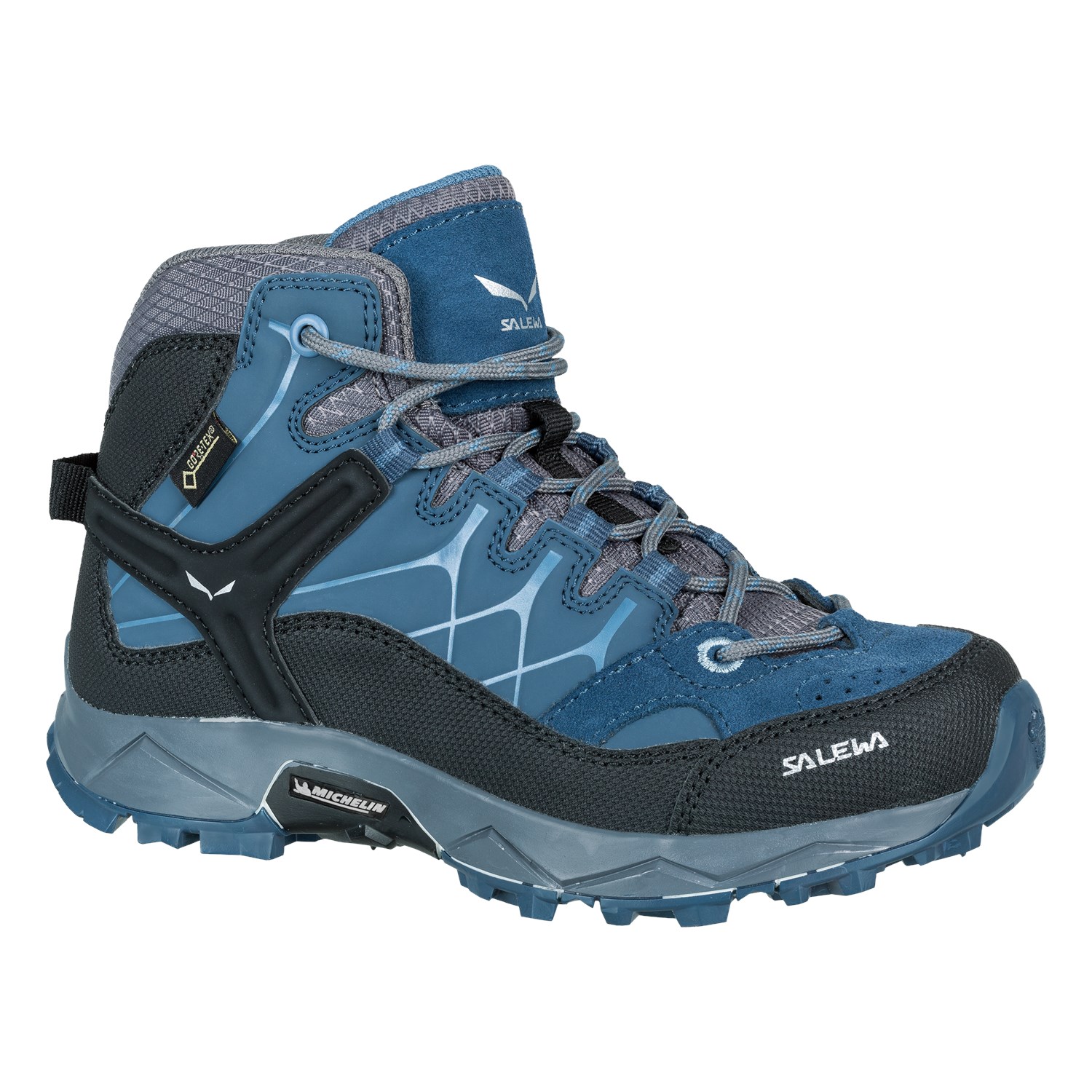 Ботинки детские Salewa JR ALP TRAINER MID GTX-0365 dark denim/charcoal
