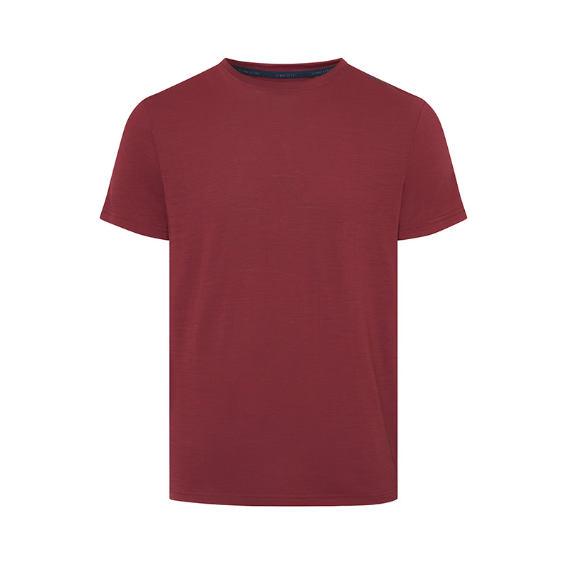 Футболка мужская VIKING SALEN M T-SHIRT Claret Merino