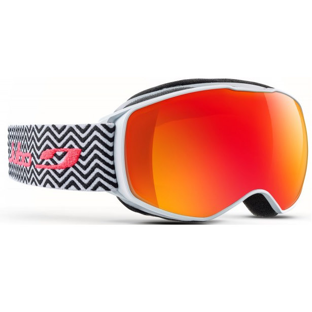 Горнолыжная маска детская ECHO BLANC CAT 3 ROUGE White/Black Tweed/Red