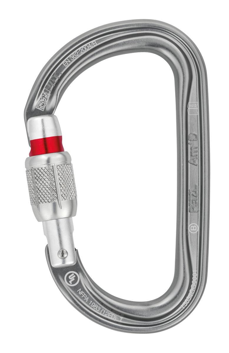 Карабин.муфт.PETZL AM'D SCREW LOCK Black