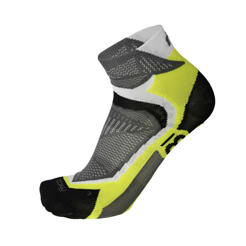 Носки унисекс Mico X-Light X-Performance Run Ankle Socks bco Giallo Fluo