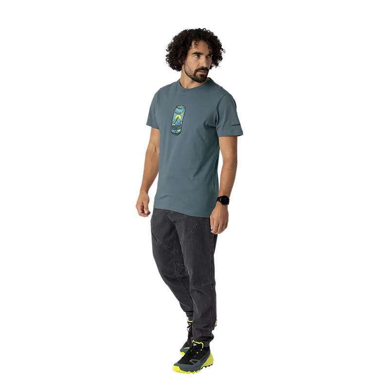 Футболка мужская Dynafit GRAPHIC CO M S/S TEE cinder/beer can cotton organic