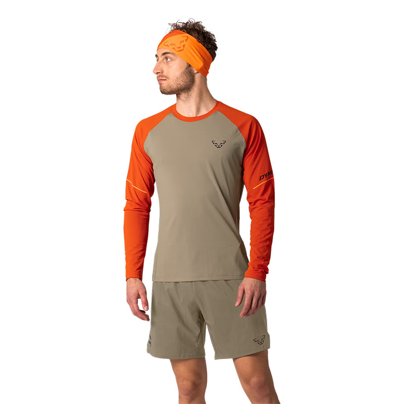 Футболка мужская с длинным рукавом Dynafit ALPINE PRO M L/S TEE alabama/polygiene