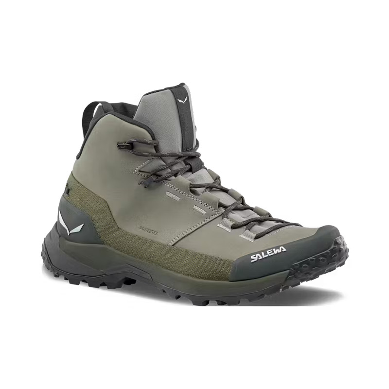 Ботинки Salewa Alpine Trekking MS PUEZ LEATHER MID PTX Shadow/Dark Olive