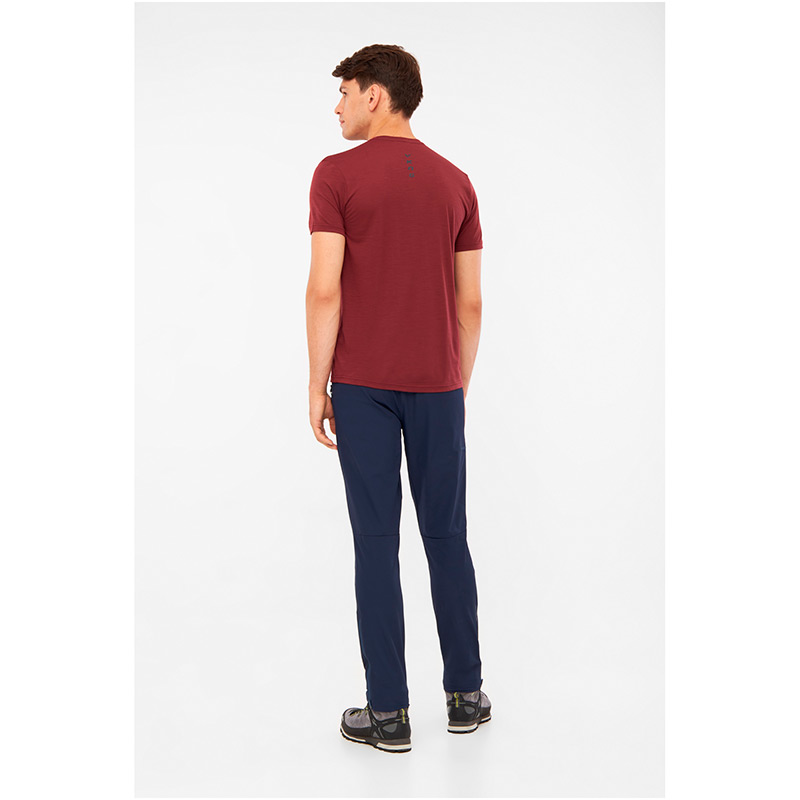 Футболка мужская VIKING SALEN M T-SHIRT Claret Merino