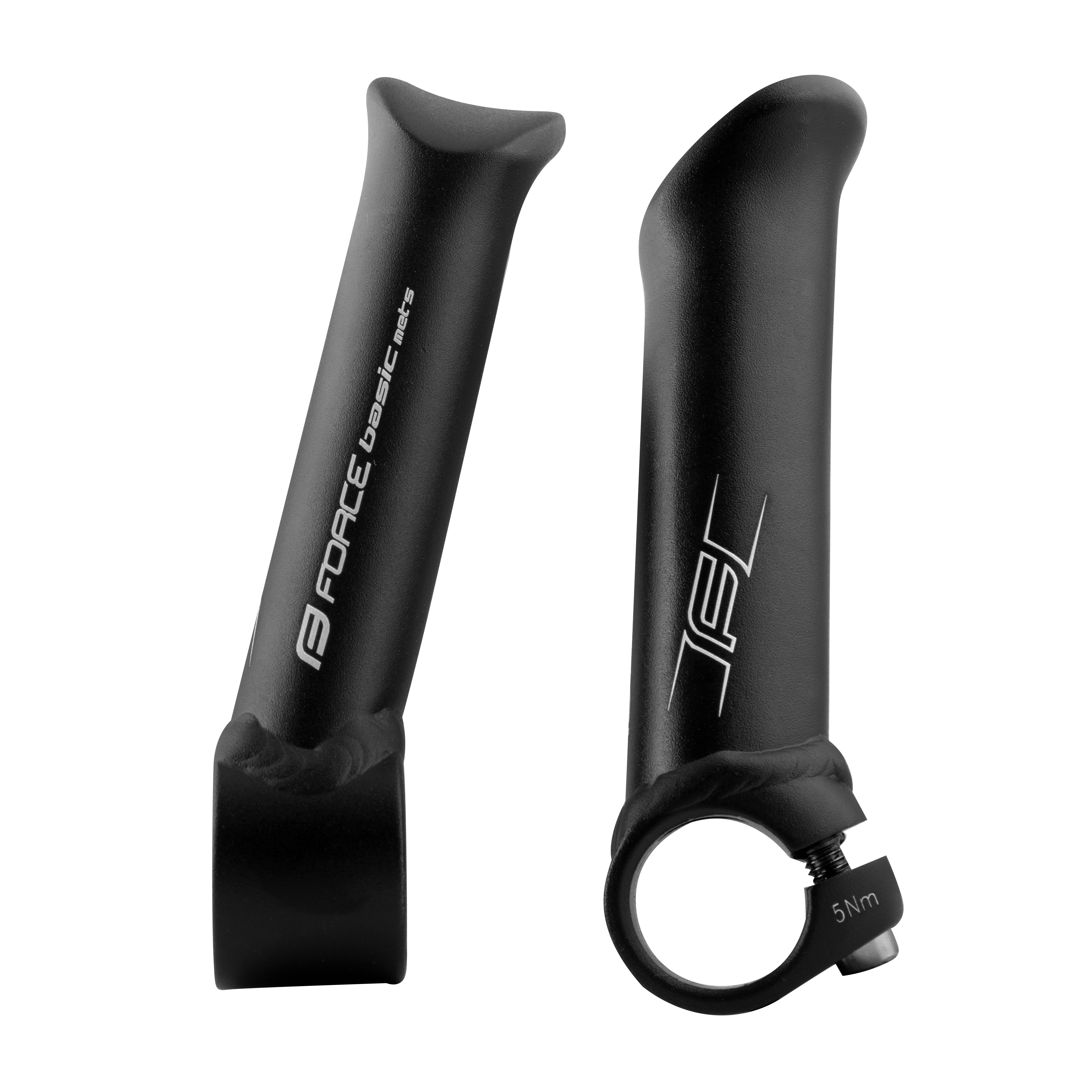 Рога на руль bar ends FORCE METS Al 12cm Matt Black
