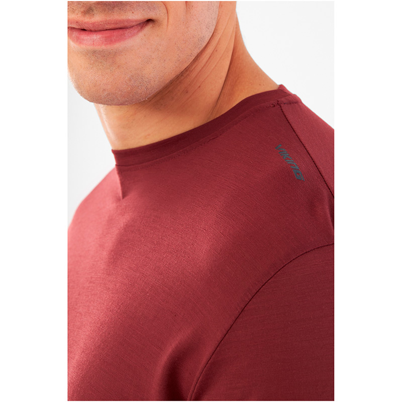 Футболка мужская VIKING SALEN M T-SHIRT Claret Merino