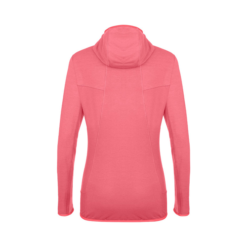 Кофта женская LIGHT MICRO PL W FZ HOODY-6205 Calypso Coral Melange