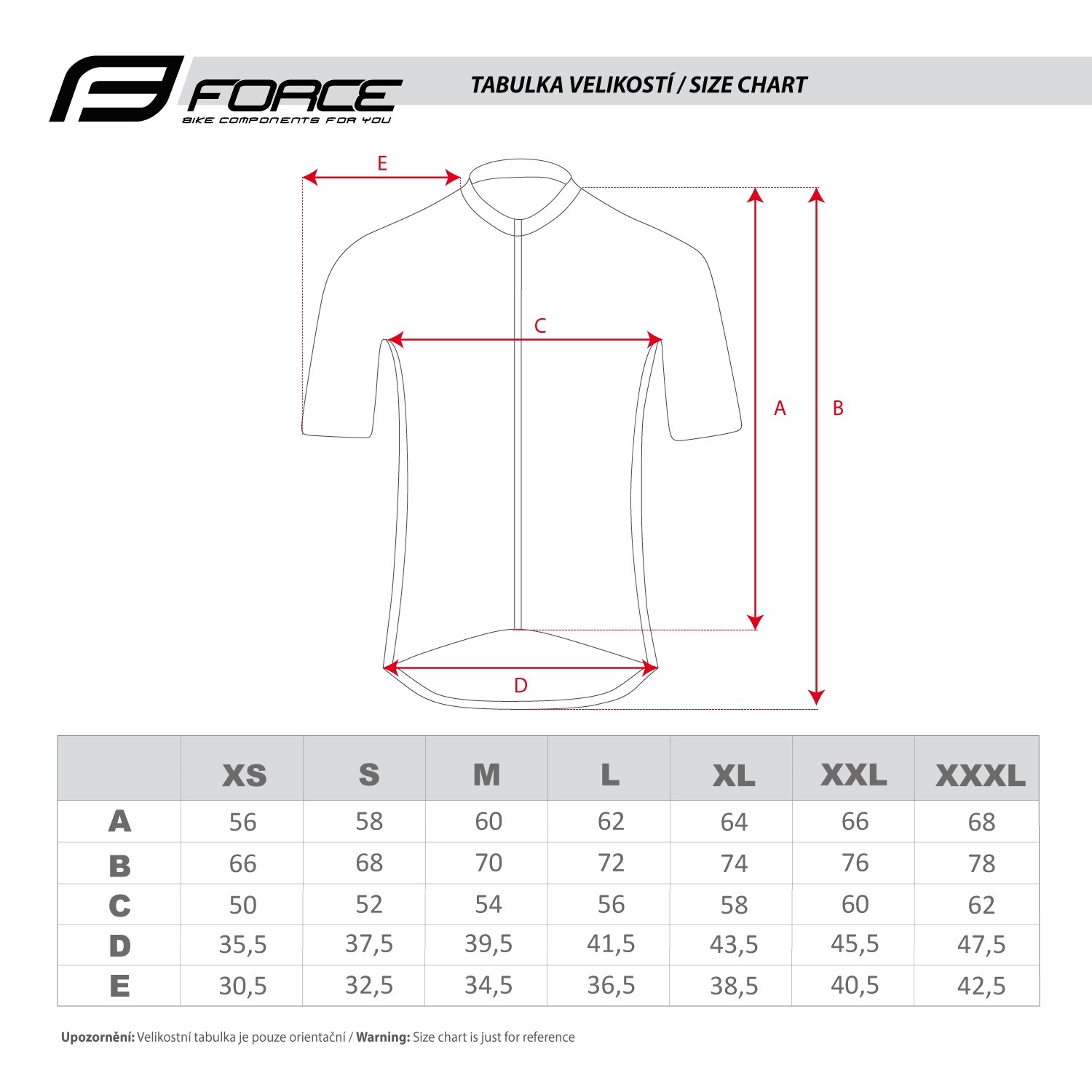 Футболка jersey FORCE T10 short sleeves  orange-white