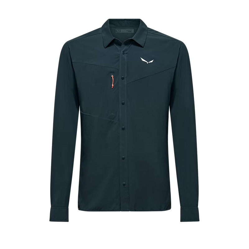 Рубашка мужская Salewa PUEZ L/S M SHIRT Blueberry