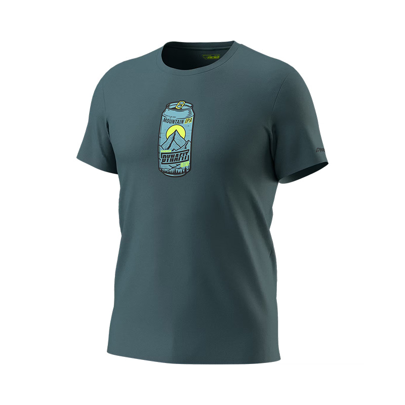 Футболка мужская Dynafit GRAPHIC CO M S/S TEE cinder/beer can cotton organic