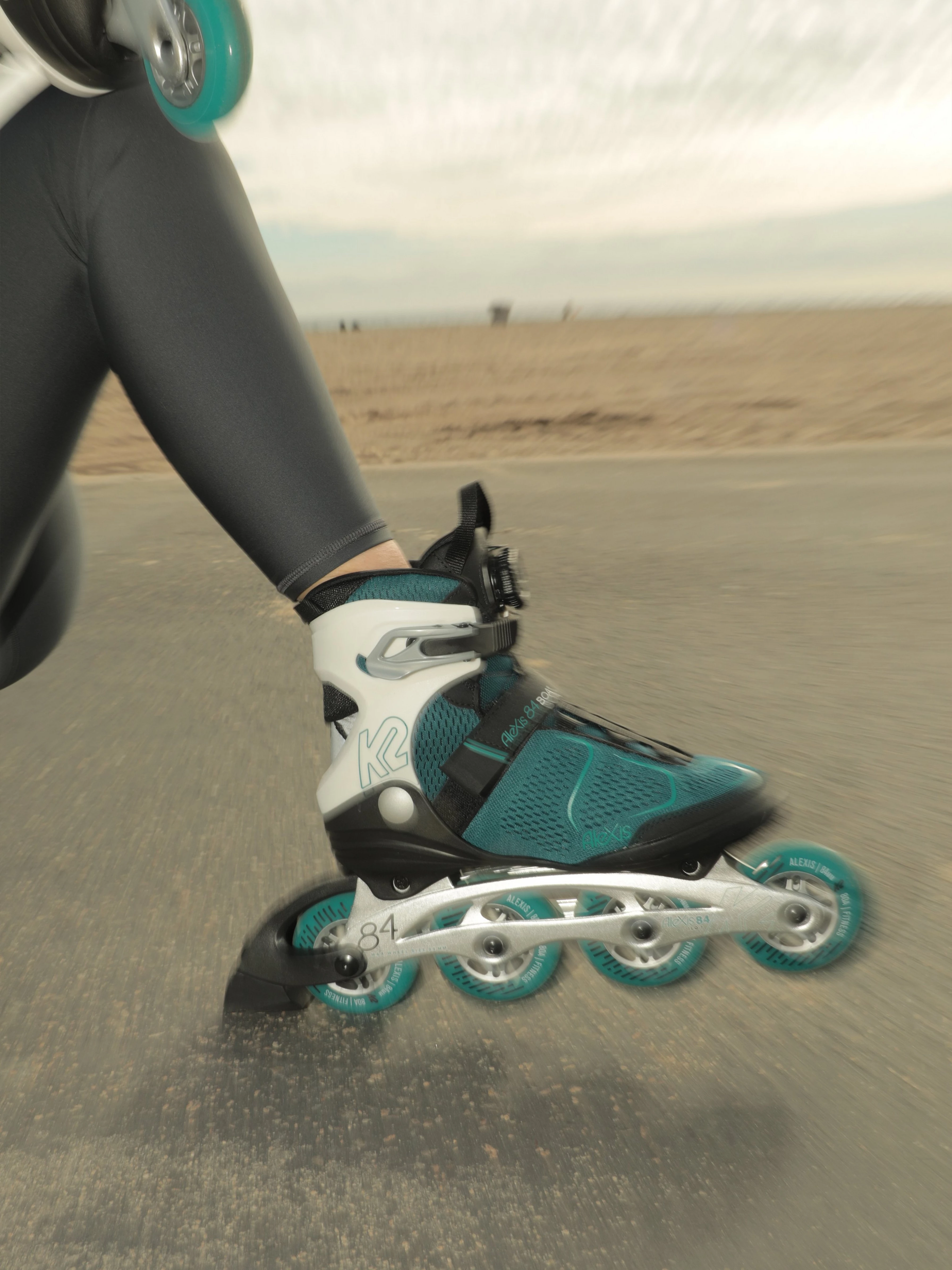 Коньки роликовые ALEXIS 84 BOA W Teal/White