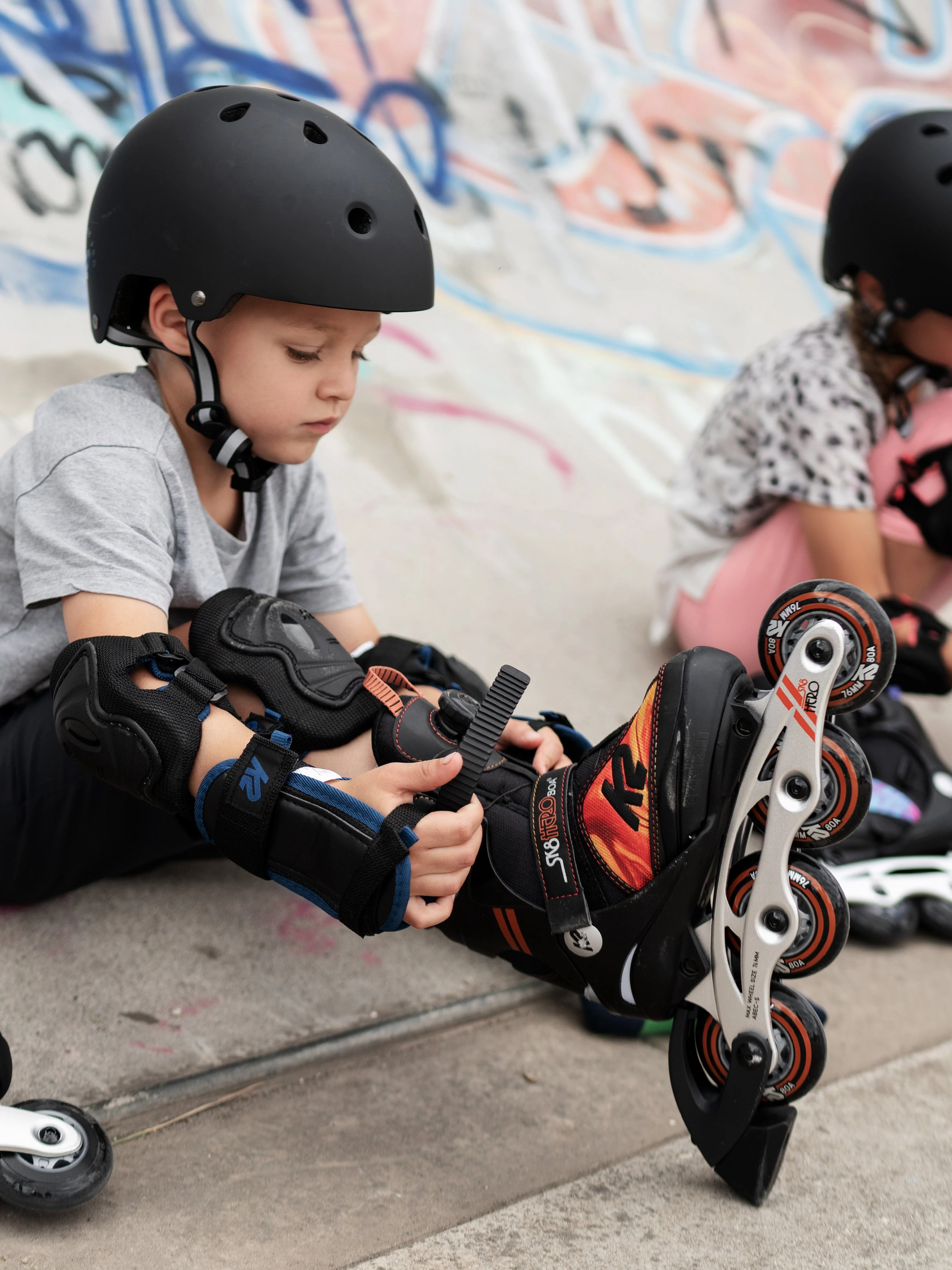 Коньки роликовые SK8 HERO BOA ALU JR Black/Orange