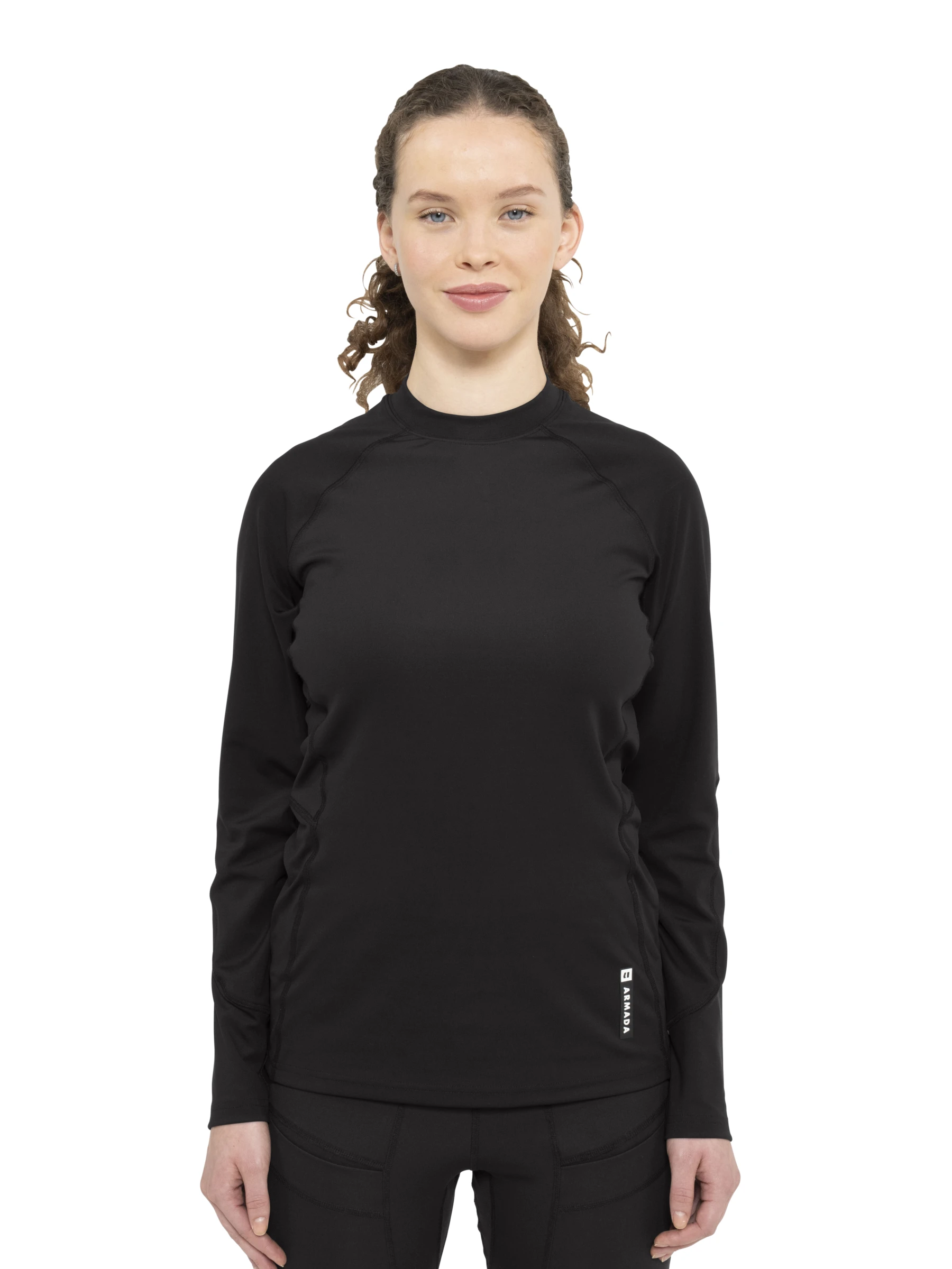 Футболка женская с длинным рукавом  Haven LS Crewe Black Banana Leaf