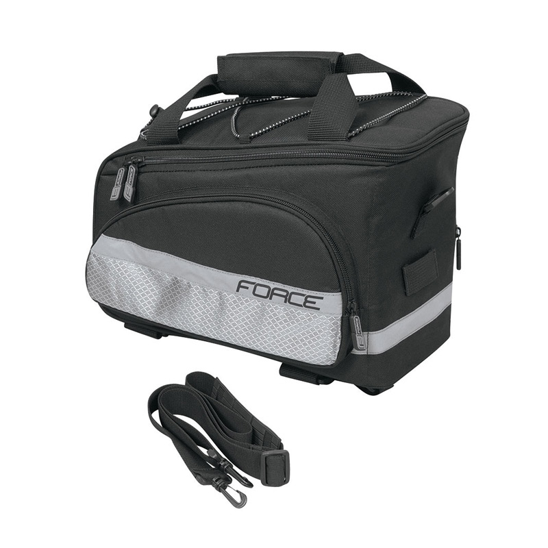 Сумка на багажник bag rear carrier FORCE SLIM, black 9I