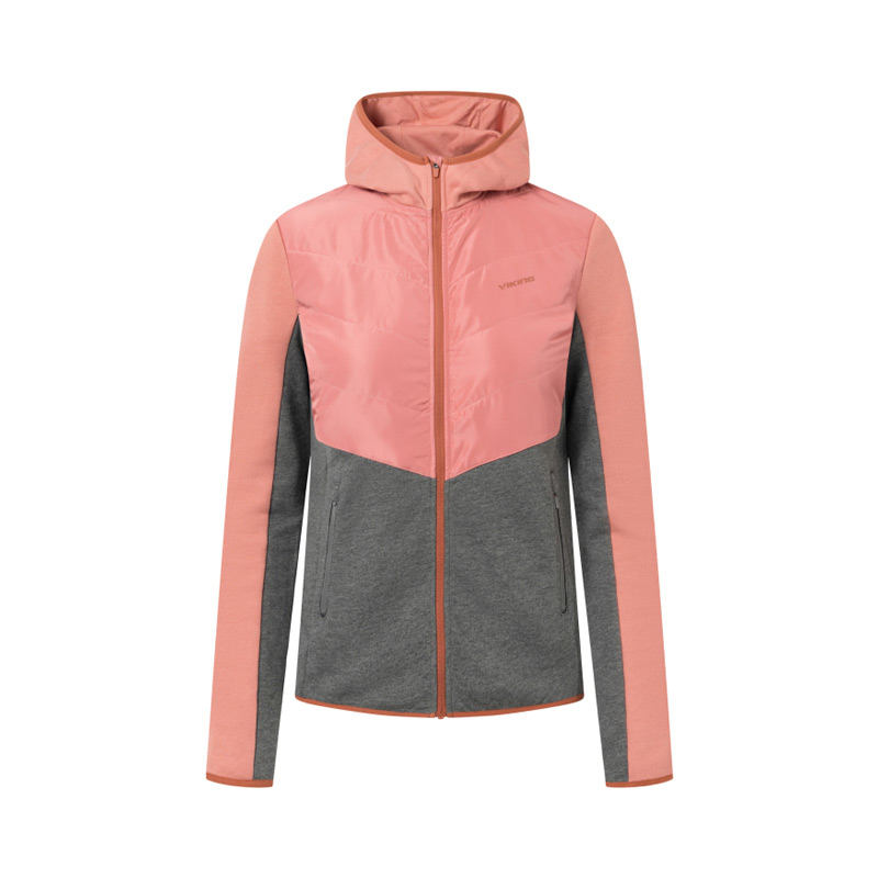 Кофта женская VIKING CREEK HOODIE W JKT-4008 Llight Pink-Grey
