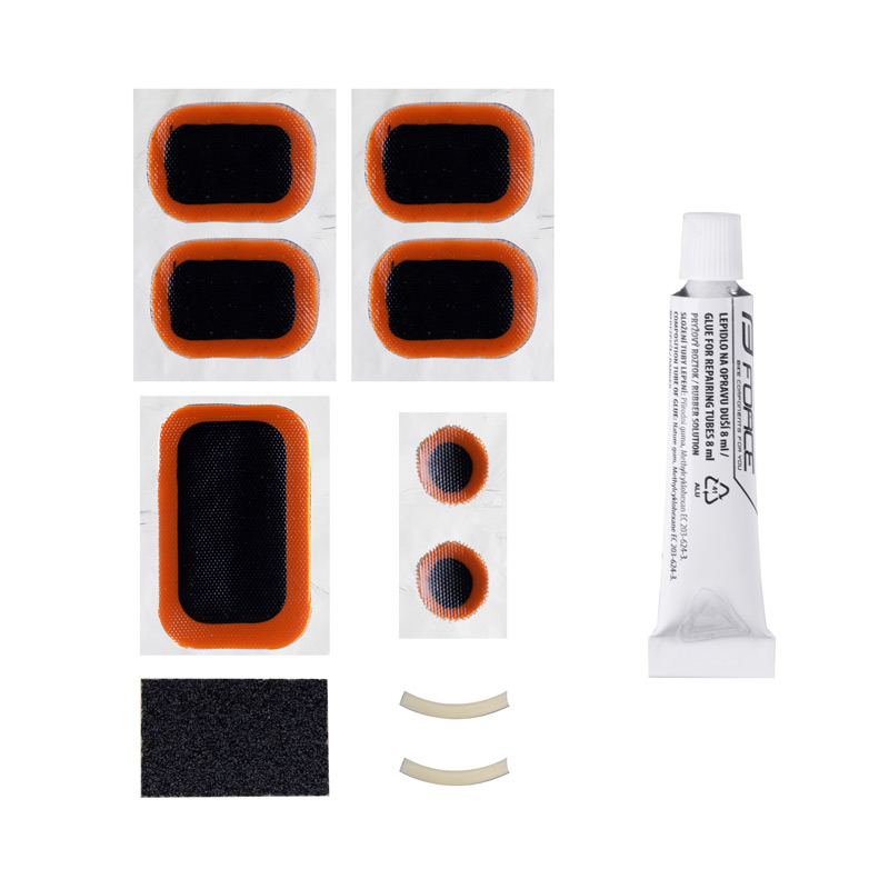 Рем.комплект для камеры patching set FORCE 7 plastic box bigger 105x60x20mm