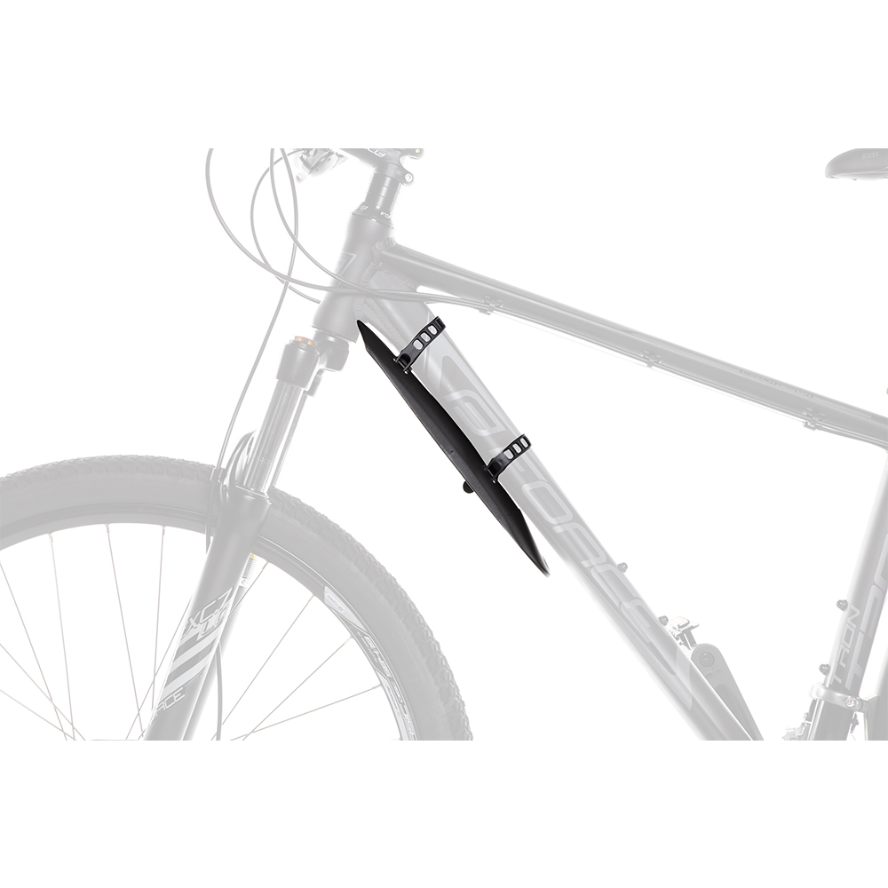 Крыло на раму mudguard FORCE under frame+rubber strap Black