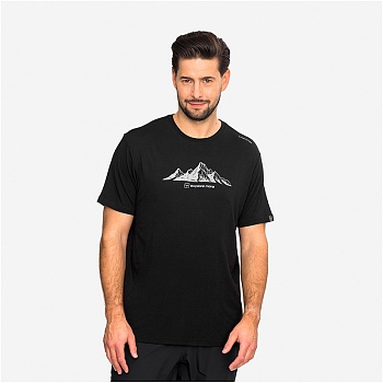 Футболка мужская VIKING LENTA LIGHT M T-SHIRT Black/Light Grey Bamboo