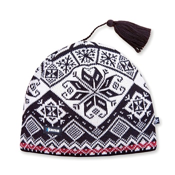 Шапочка КАМА AW61 110 L Черно белая