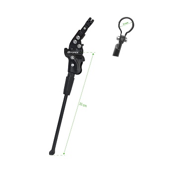 Подножка kickstand FORCE MANT 26-27,5" Al Rear Black