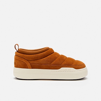 Слипоны женские Tecnica MOON BOOT PARK SOFT SUEDE COGNAC
