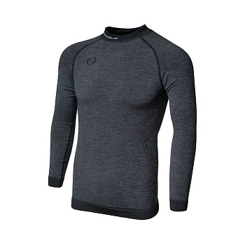 Термобелье мужское верх  BLIZZARD Mens LS Merino Wool Anthracite