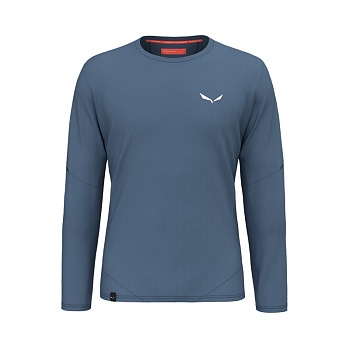 Футболка мужская с длинным рукавом Salewa PEDROC DRY M L/S TEE Java Blue
