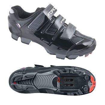 Туфли велосипедные shoes FORCE MTB FREE black