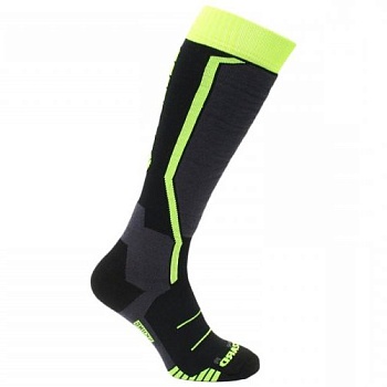 Носки лыжные детские BLIZZARD Allround ski SK Black/Antracite/Signal Yellow