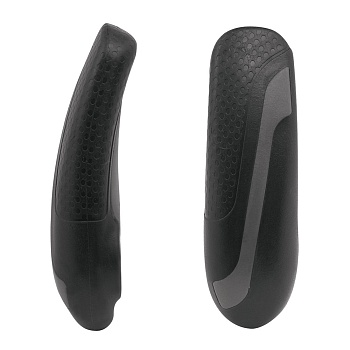 Рога на руль bar ends FORCE KARATON Al 11,3cm Grey-Black