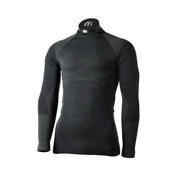 Термобелье мужское верх Mico MLS Round Neck Shirt Warm Control Grigio