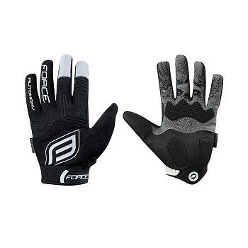 Перчатки велосипедные gloves FORCE MTB AUTONOMY black