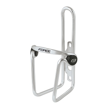 Держатель для велобутыля bottle cage FORCE DOT Al, Glossy Silver