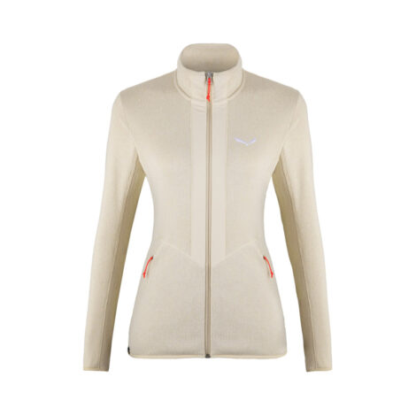 КОФТА ЖЕНСКАЯ SALEWA ROCCA 2 PL W FZ Beige oatmeal melange