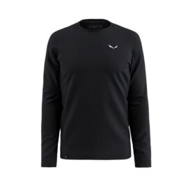 ФУТБОЛКА МУЖСКАЯ SALEWA PUEZ DRY M TEE L/S Black out