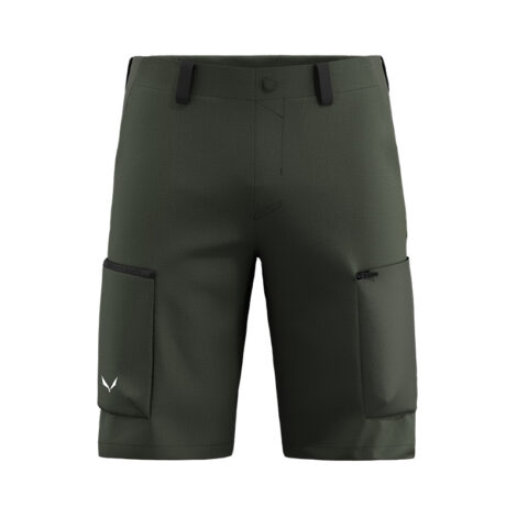 ШОРТЫ МУЖСКИЕ SALEWA PUEZ HEMP/DST M SHORTS Green dark olive