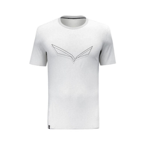 ФУТБОЛКА МУЖСКАЯ SALEWA EAGLE FRAME DRY M T-SHIRT White