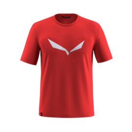 ФУТБОЛКА МУЖСКАЯ SALEWA SOLIDLOGO DRY M T-SHIRT Red flame