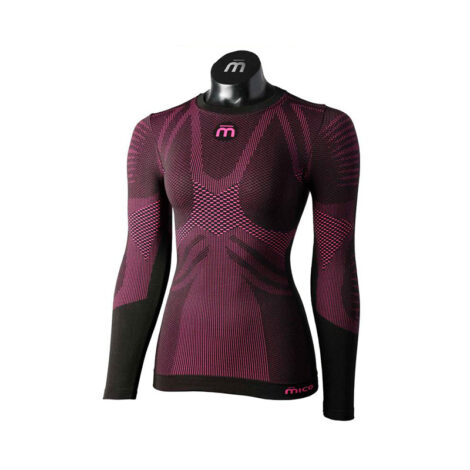 ТЕРМОБЕЛЬЕ ЖЕНСКОЕ MICO WLS ROUND NECK SHIRT Extra Dry Nero Fucsia