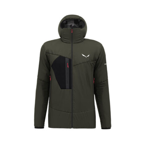 КУРТКА МУЖСКАЯ SALEWA ORTLES TWR STRETCH M HOODED JKT Dark olive