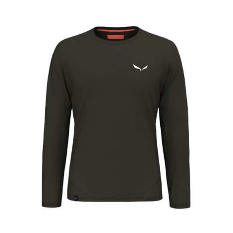 ФУТБОЛКА МУЖСКАЯ SALEWA PEDROC DRY M L/S TEE Dark olive