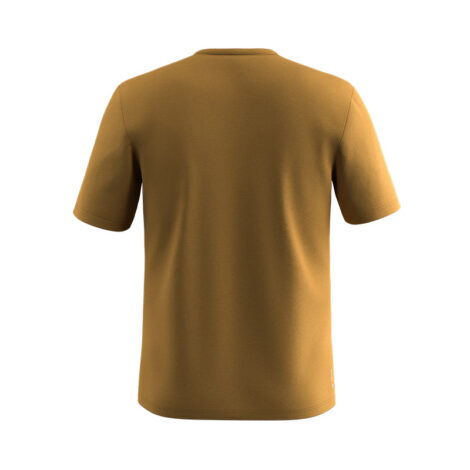ФУТБОЛКА МУЖСКАЯ SALEWA SOLIDLOGO DRY M T-SHIRT Golden brown — изображение 2