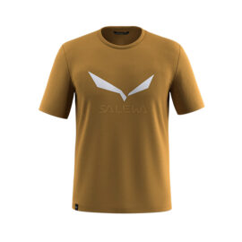 ФУТБОЛКА МУЖСКАЯ SALEWA SOLIDLOGO DRY M T-SHIRT Golden brown