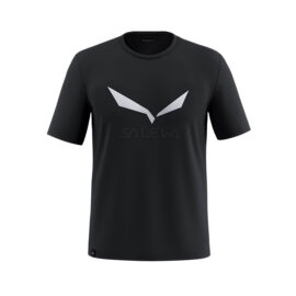 ФУТБОЛКА МУЖСКАЯ SALEWA SOLIDLOGO DRY M T-SHIRT Black out