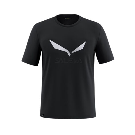 ФУТБОЛКА МУЖСКАЯ SALEWA SOLIDLOGO DRY M T-SHIRT Black out