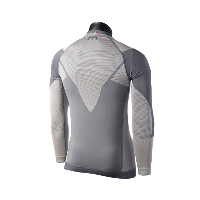 ТЕРМОБЕЛЬЕ МУЖСКОЕ MICO MLS ROUND NECK SHIRT WARM CONTROL Grigio — изображение 3