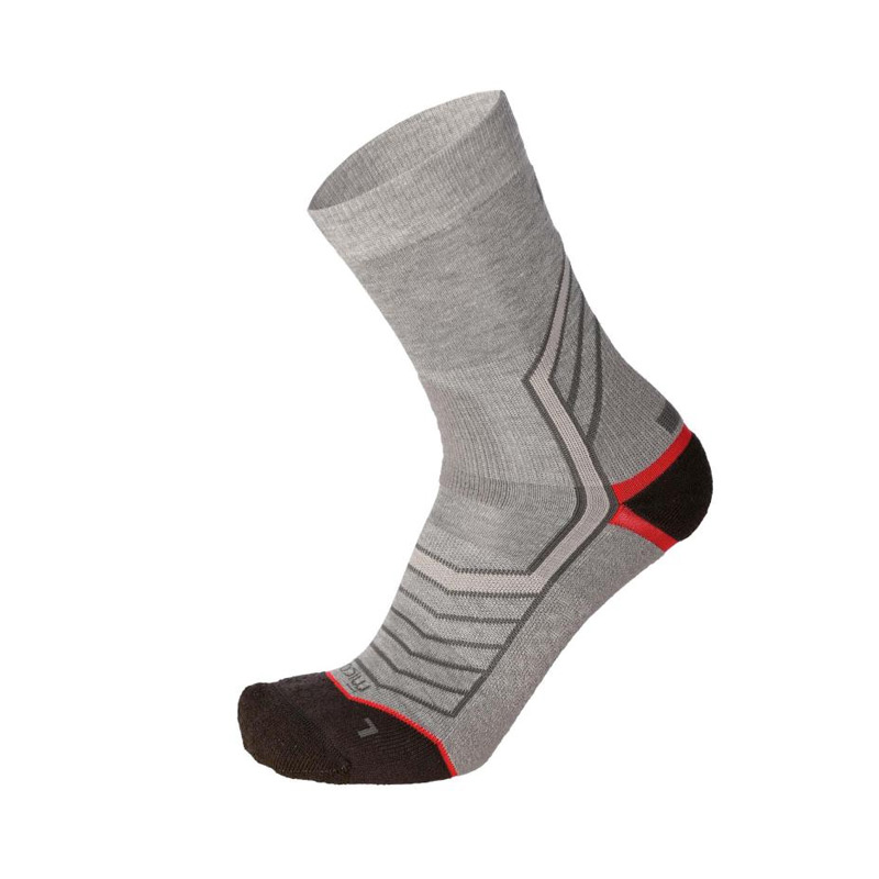 НОСКИ MICO Medium weight ODOR ZERO X-STATIC® trek crew socks Gray Melange